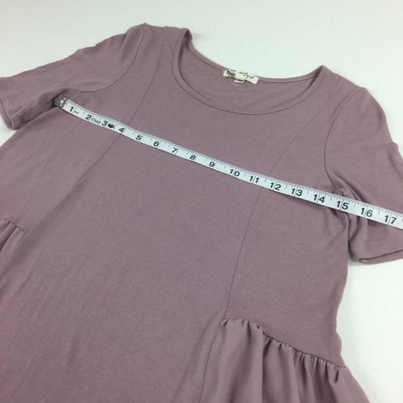 About A Girl Mauve flowy shirt - Picture 3 of 6